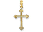 FJC Finejewelers 14k Yellow Gold Cross with Spade Tip Edges Charm