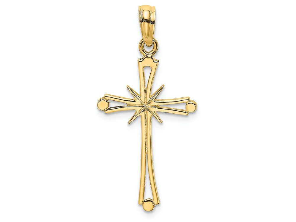 FJC Finejewelers 14k Yellow Gold Cross "x" Center Charm