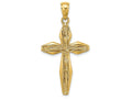 FJC Finejewelers 14k Yellow Gold Crucifix Charm