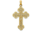 FJC Finejewelers 14k Yellow Gold Crucifix with Spade Tips Charm