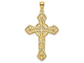 FJC Finejewelers 14k Yellow Gold Cross with Arrow Tips Charm