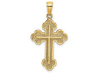 FJC Finejewelers 14k Yellow Gold Cross with Spade Tips Charm