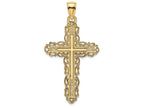FJC Finejewelers 14k Yellow Gold Cross with Lace Trim Charm