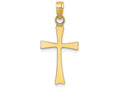 FJC Finejewelers 14k Yellow Gold Crosshigh Polished Charm