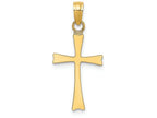 FJC Finejewelers 14k Yellow Gold Crosshigh Polished Charm
