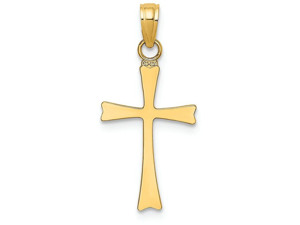 FJC Finejewelers 14k Yellow Gold Crosshigh Polished Charm