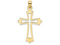 FJC Finejewelers 14k Yellow Gold Cross with Pointed Tips Charm