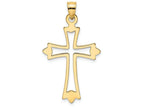 FJC Finejewelers 14k Yellow Gold Cross with Pointed Tips Charm