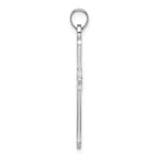 FJC Finejewelers 14k White Gold Cross with Pointed Tips Charm