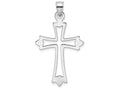 FJC Finejewelers 14k White Gold Cross with Pointed Tips Charm
