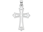 FJC Finejewelers 14k White Gold Cross with Pointed Tips Charm