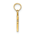 FJC Finejewelers 14k Yellow Gold 3d Mini Cross Charm