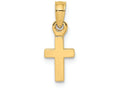 FJC Finejewelers 14k Yellow Gold 3d Mini Cross Charm