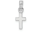 FJC Finejewelers 14k White Gold 3d Mini Cross Charm