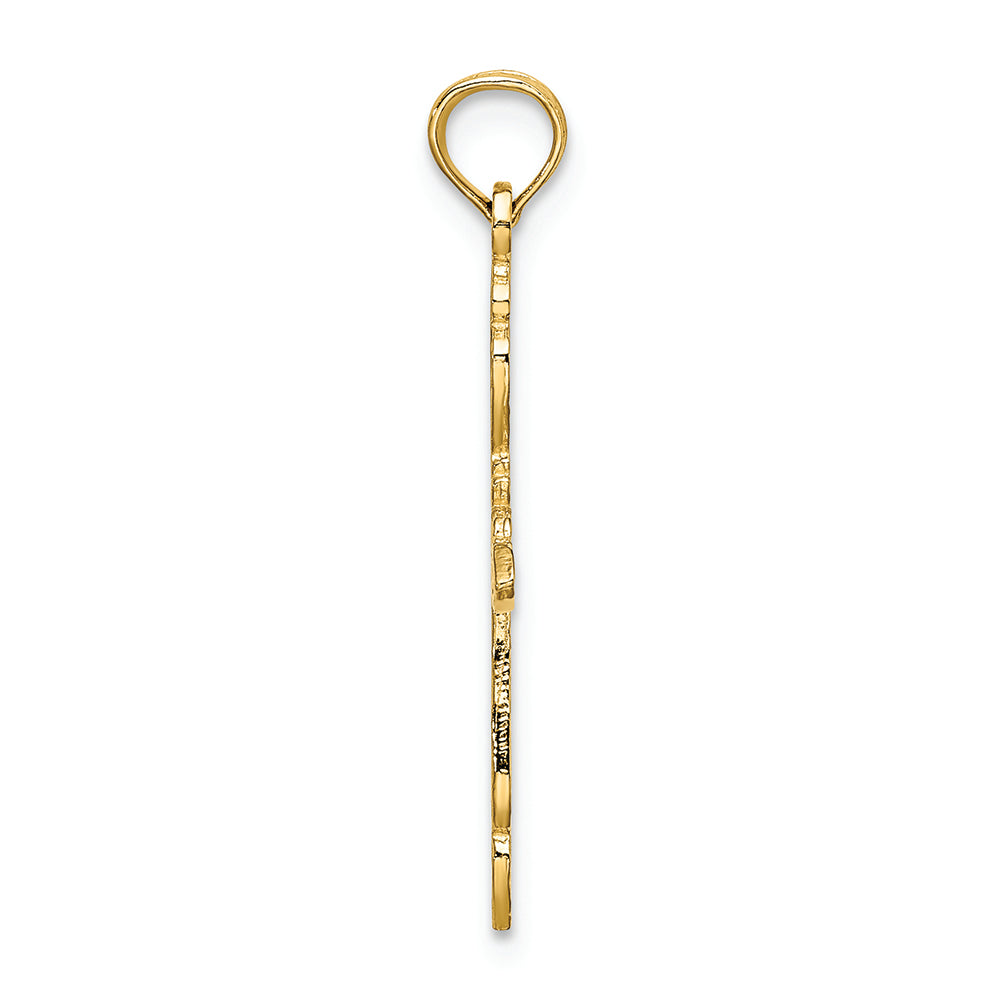 FJC Finejewelers 14k Yellow Gold Cross with "x" Center Charm