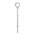 FJC Finejewelers 14k White Gold Cross with "x" Center Charm