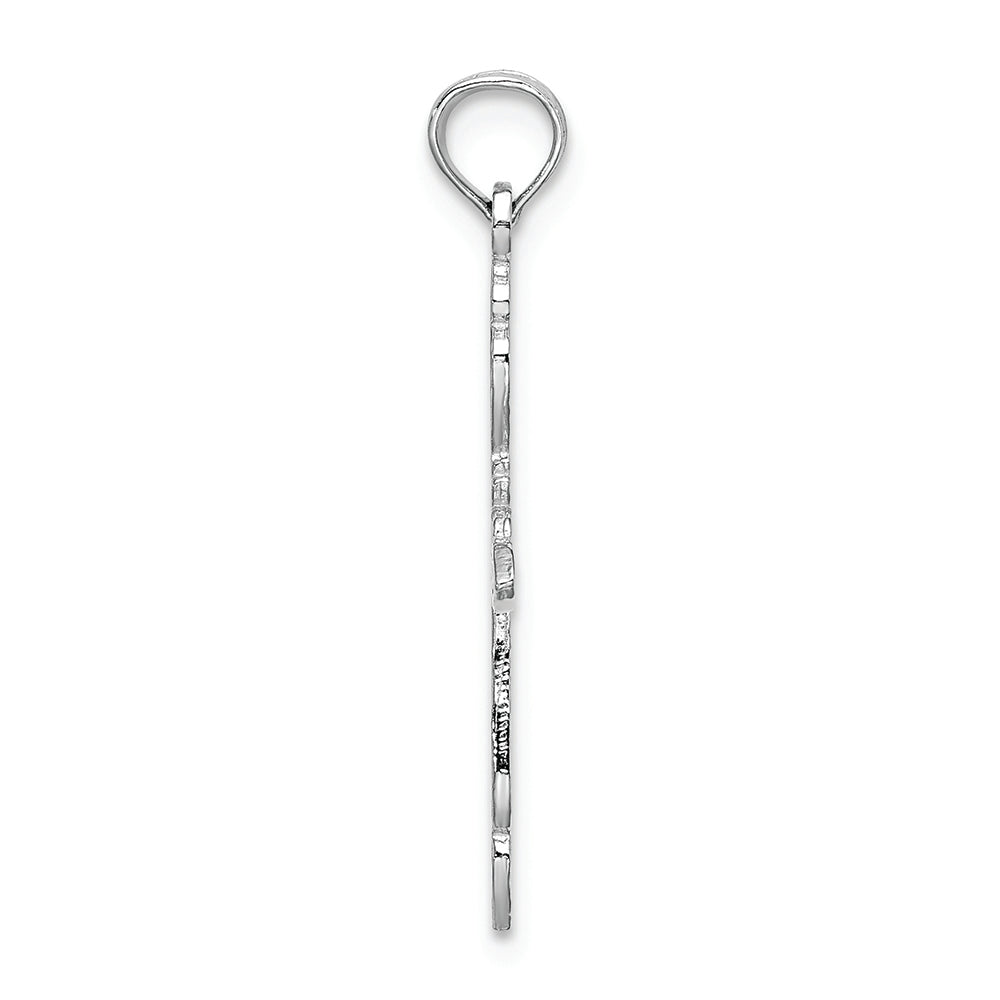 FJC Finejewelers 14k White Gold Cross with "x" Center Charm