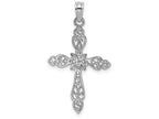 FJC Finejewelers 14k White Gold Cross with "x" Center Charm
