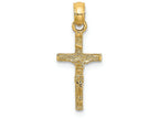 FJC Finejewelers 14k Yellow Gold Mini Crucifix Charm Block Cross