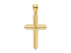 FJC Finejewelers 14k Yellow Gold Stick Cross with Frame Charm