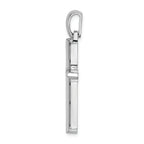 FJC Finejewelers 14k White Gold Stick Cross with Frame Charm