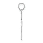 FJC Finejewelers 14k White Gold Square Cross "x" Lace Center Charm