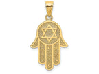 FJC Finejewelers 14k Yellow Gold Jewish Hand Of God with Star Of David Charm