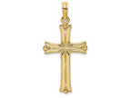 FJC Finejewelers 14k Yellow Gold Cross with Starburst Center Charm
