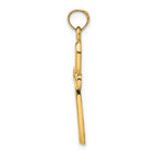 FJC Finejewelers 14k Yellow Gold Cross with Filigree Center Charm