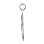 FJC Finejewelers 14k White Gold Beveled Cross with Round Tips Charm