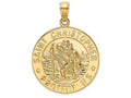 FJC Finejewelers 14k Yellow Gold Saint Christopher Coin Charm
