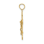 FJC Finejewelers 14k Yellow Gold Crucifix with Scroll Tips Charminri