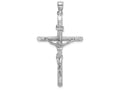FJC Finejewelers 14k White Gold Crucifix Charmtextured Cross