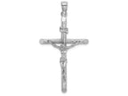 FJC Finejewelers 14k White Gold Crucifix Charmtextured Cross