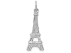 FJC Finejewelers 14k White Gold Solid Polished Eiffel Tower Charm
