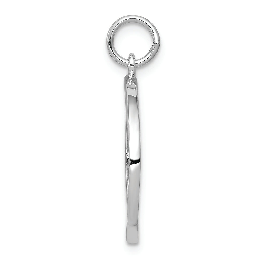 FJC Finejewelers 14k White Gold Solid Polished New York City In Disc Charm