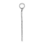 FJC Finejewelers 14k White Gold Fancy Bright Cut Cross with Pointed Ends Charm