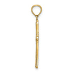 FJC Finejewelers 14k Yellow Gold Bright Cut Marquis Shapes Cross Charm