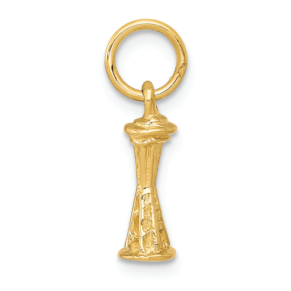 FJC Finejewelers 14k Yellow Gold Solid Polished 3d Seattle Space Needle Charm