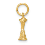 FJC Finejewelers 14k Yellow Gold Solid Polished 3d Seattle Space Needle Charm