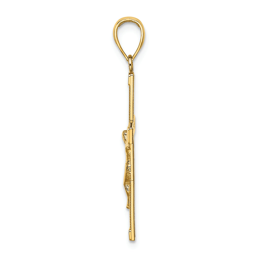 FJC Finejewelers 14k Yellow Gold Crucifix Charm