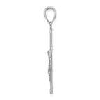 FJC Finejewelers 14k White Gold Crucifix Charm