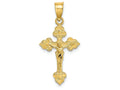 FJC Finejewelers 14k Yellow Gold Crucifix with Fancy Tips Charm