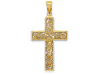 FJC Finejewelers 14k Yellow Gold Crucifix On Swirl Cross Charm