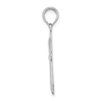FJC Finejewelers 14k White Gold Beveled Tip Cross Charm