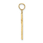 FJC Finejewelers 14k Yellow Gold Bright Cut Edge Filigree Center Cross Charm