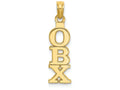 FJC Finejewelers 14k Yellow Gold Obx - Vertical- Outer Banks Charm