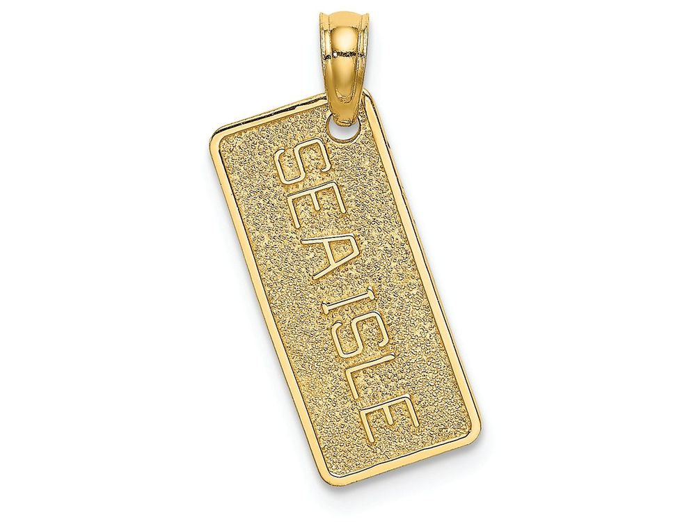 FJC Finejewelers 14k Yellow Gold Sea Isle License Plate Charm