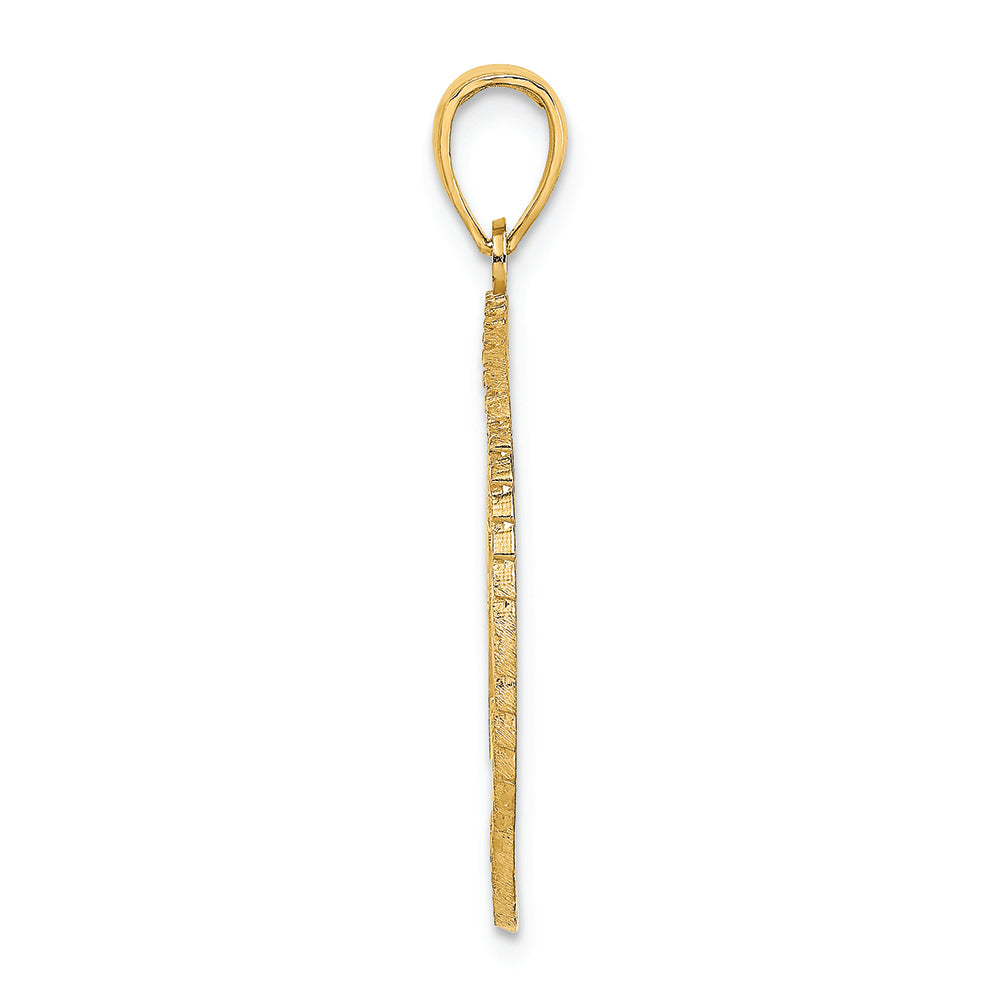 FJC Finejewelers 14k Yellow Gold Bahamas Crest In Frame Charm