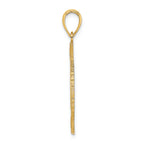 FJC Finejewelers 14k Yellow Gold Bahamas Crest In Frame Charm